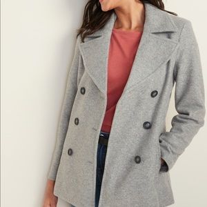 Light Gray Old Navy Pea Coat (Size Small)